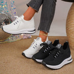 Damen atmungsaktive Sport-Sneaker mit flexiblem Obermaterial R&B