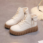 Damen Modische High-Top Stiefeletten mit Reißverschluss und rutschfester Sohle R&B