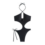 Damen Cut-Out Badeanzug R&B