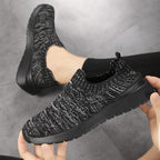 Damen Freizeit-Sneaker aus atmungsaktivem Strickmaterial mit flexiblem Design