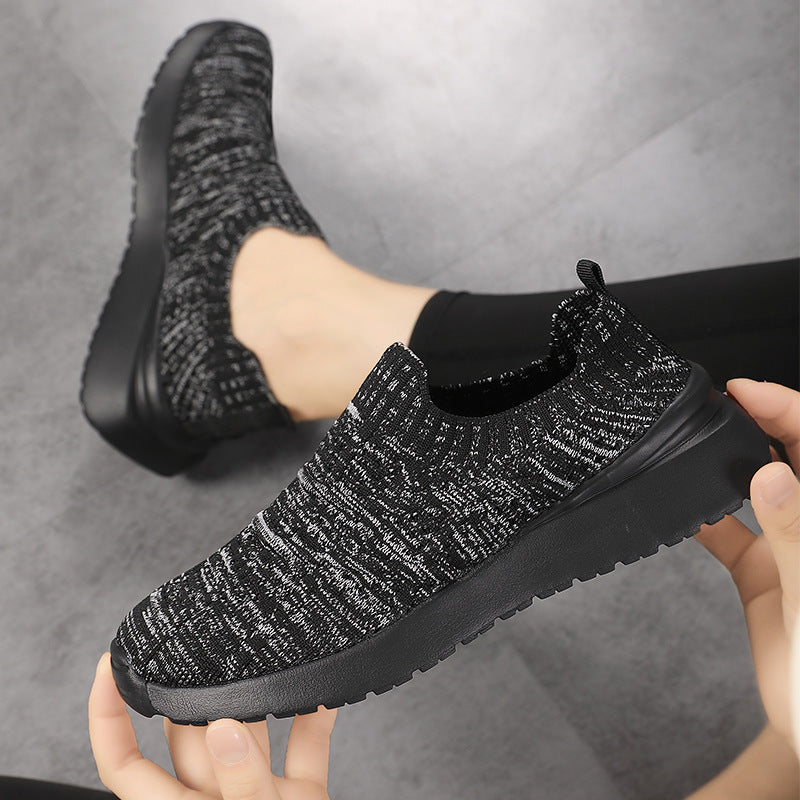 Damen Freizeit-Sneaker aus atmungsaktivem Strickmaterial mit flexiblem Design