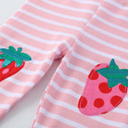 Mädchen Leggings mit fröhlichem Erdbeer-Design R&B