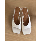 Damen elegante Plattensandalen mit geschwungenem Design R&B