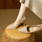 Damen elegante Spangenpumps mit modischem Blockabsatz