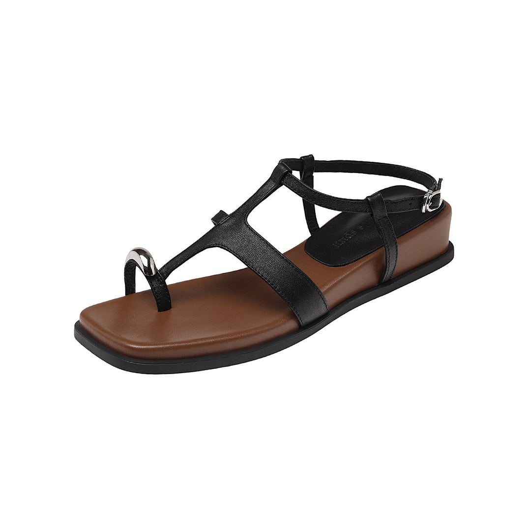 Damen modische Zehentrenner-Sandalen mit elegantem Riemchen-Design R&B