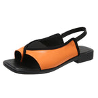 Damen Sling-Sandalen mit modischem Schlangenmuster R&B