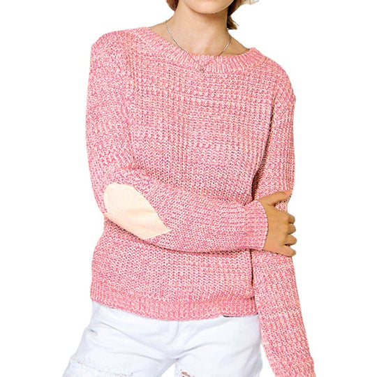 Damen Pullover mit Herzapplikationen und lässigem Schnitt R&B