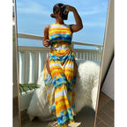 Damen Maxikleid mit trendigem Wickeldesign