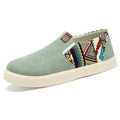 Damen Slip-On-Schuhe mit buntem Mustereinsatz von R&B