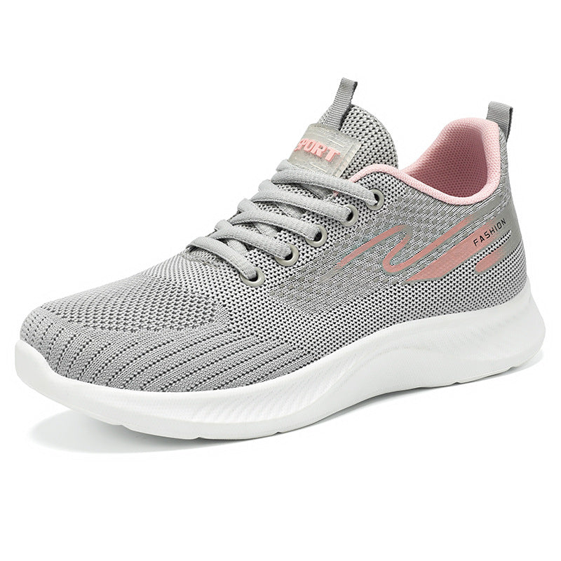 Damen Sportliche Sneakers mit atmungsaktiver Netzstruktur und dämpfender Sohle R&B