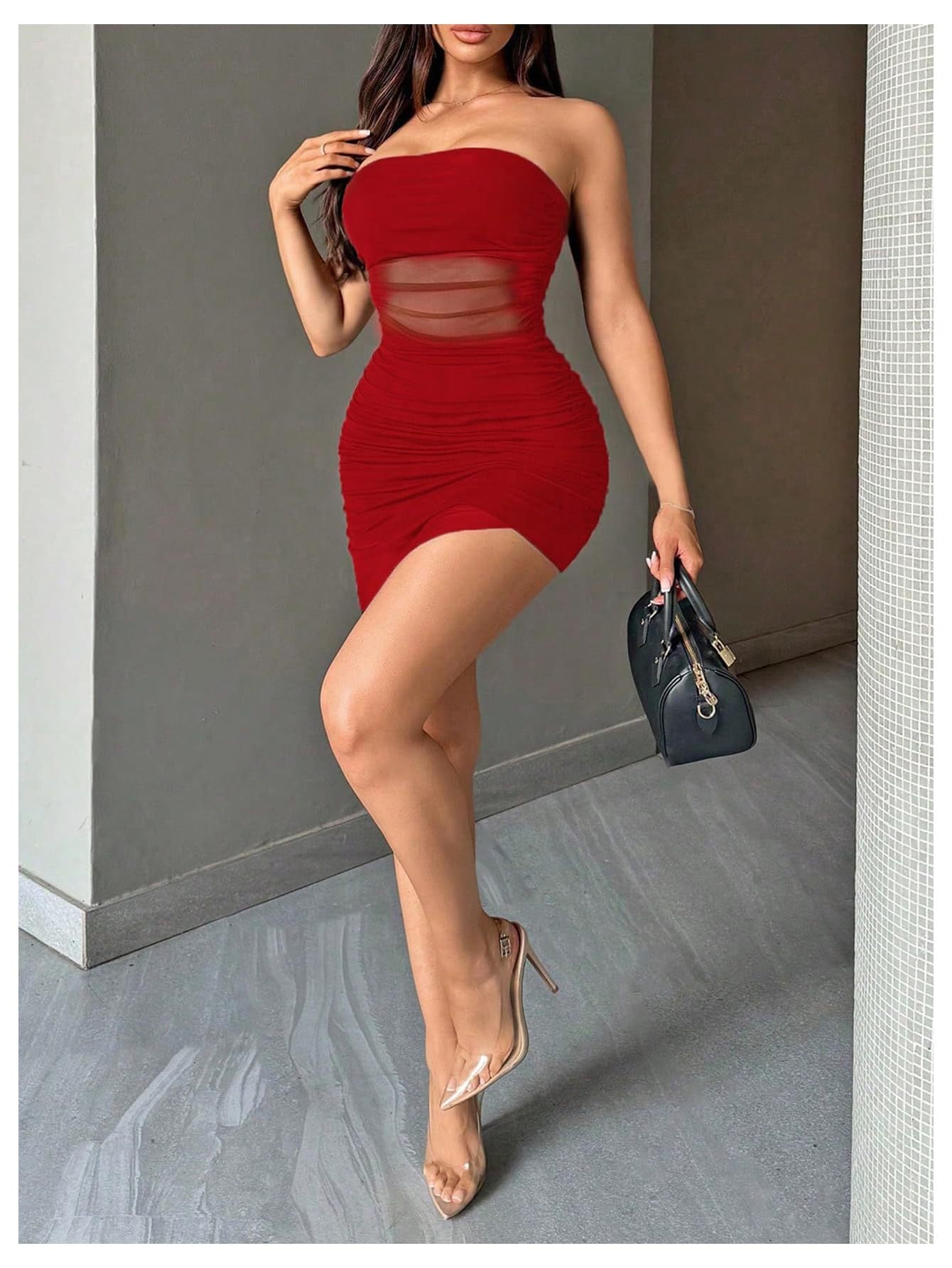 Damen figurbetontes Partykleid R&B