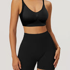 Damen Sportliche Kompressionsshorts mit hohem Bund und formendem Schnitt R&B