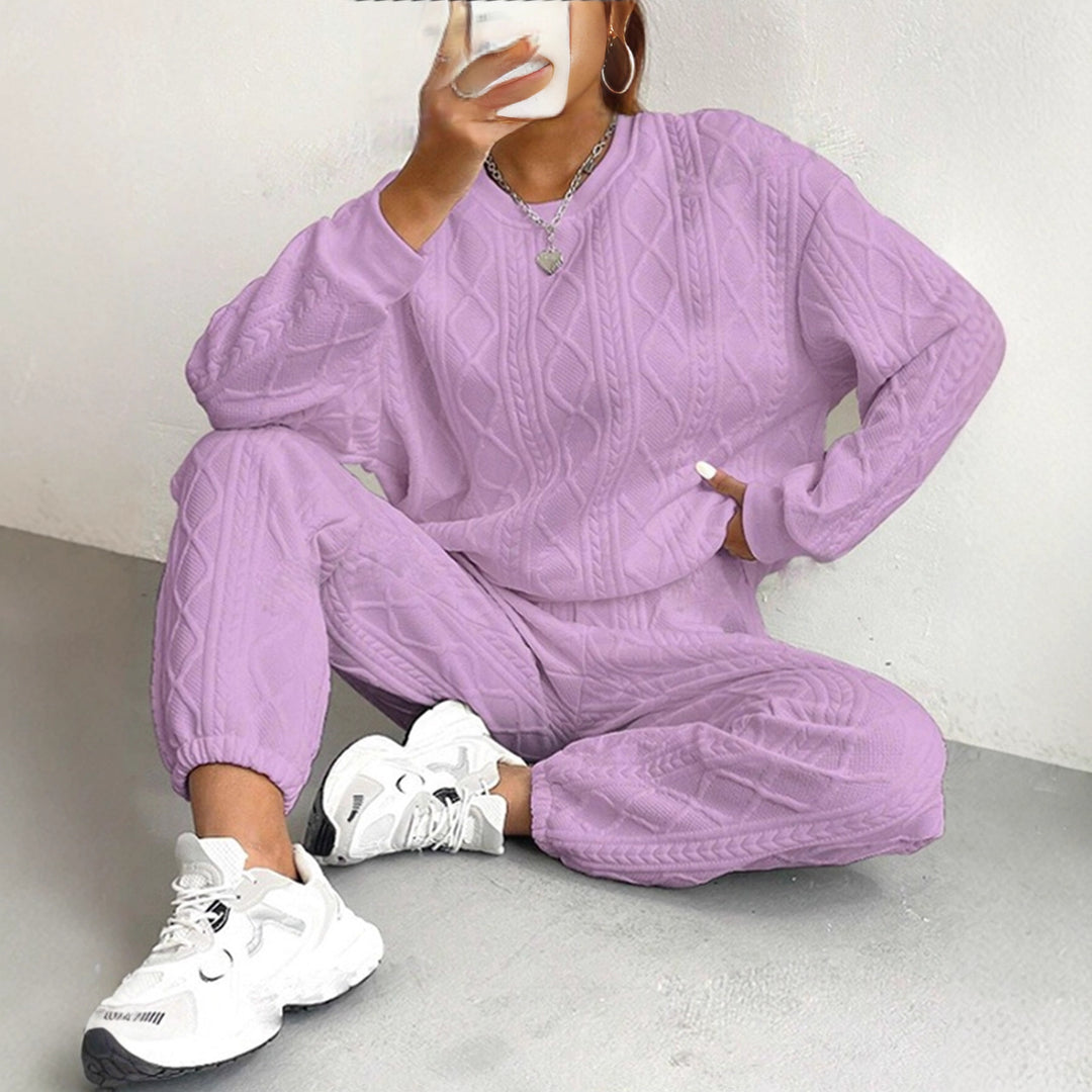 Damen gemütlicher Strickanzug R&B