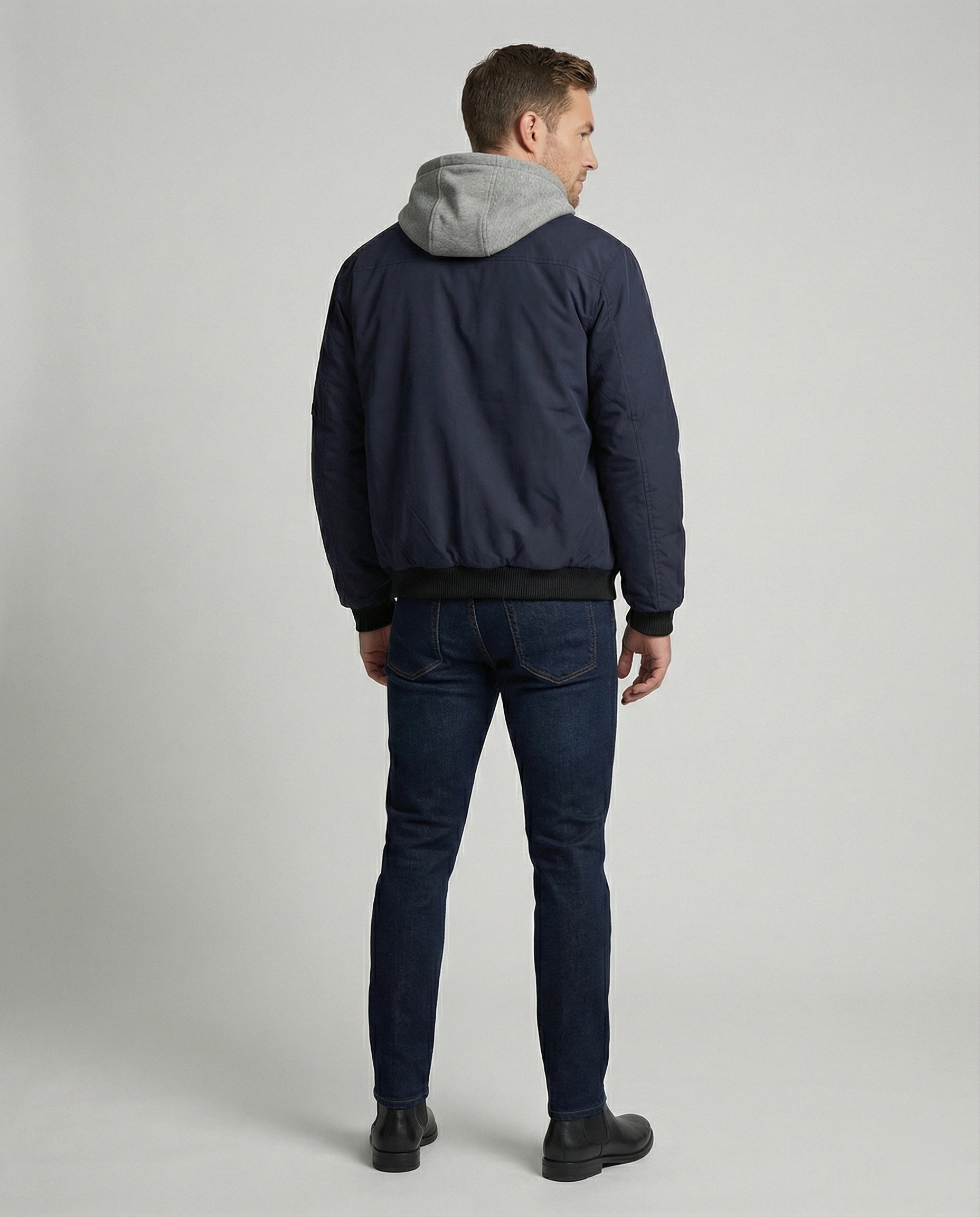 Retro Bomberjacke Cleanfit Style Gefüttert Kurz & Breit