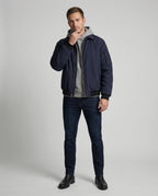 Retro Bomberjacke Cleanfit Style Gefüttert Kurz & Breit