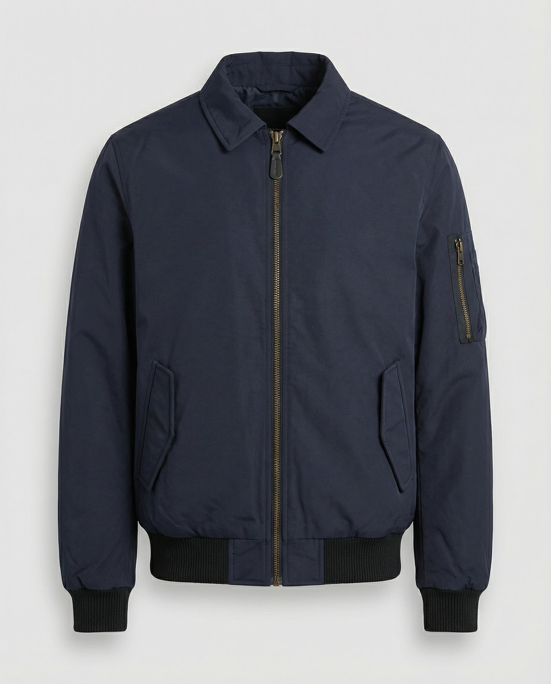 Retro Bomberjacke Cleanfit Style Gefüttert Kurz & Breit