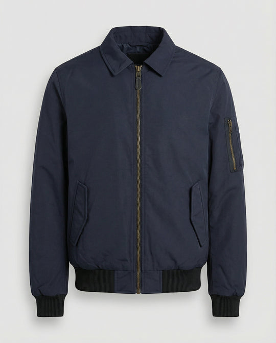 Retro Bomberjacke Cleanfit Style Gefüttert Kurz & Breit