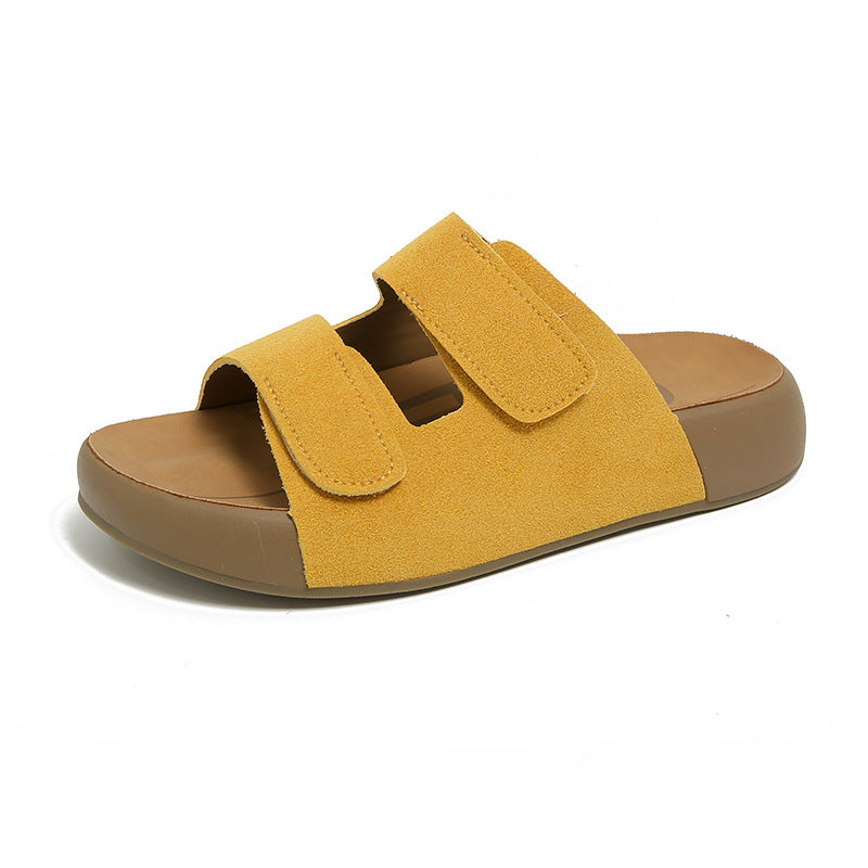 Damen Bequeme Clogs mit verstellbaren Klettverschlüssen und anatomischem Fußbett R&B