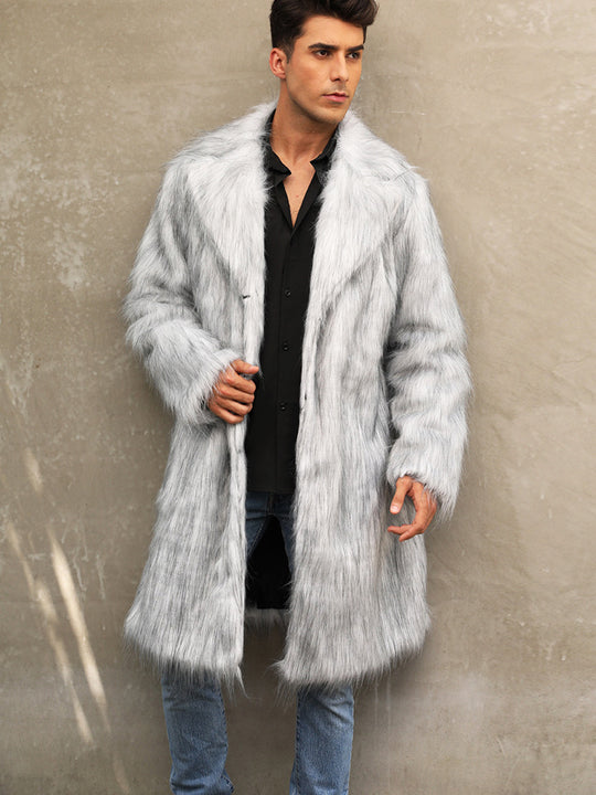 Herren Langhaarmantel R&B