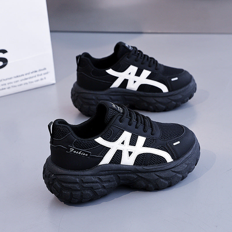 Damen Chunky Sneakers mit atmungsaktivem Mesh-Obermaterial und stoßdämpfender Sohle R&B