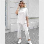 Lounge Set Damen aus Baumwollmix