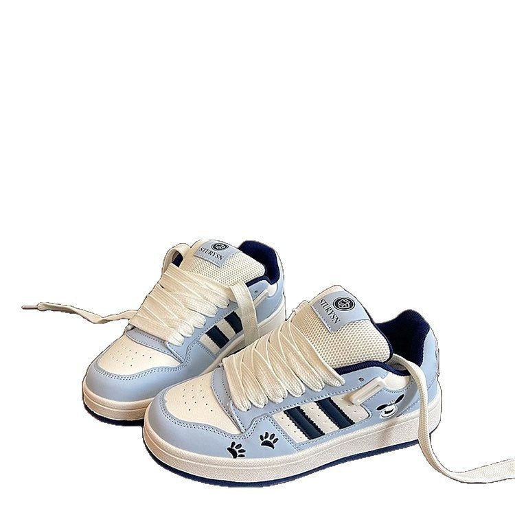 Damen Sportliche Sneakers mit modernem Karomuster und bequemer Schnürung R&B