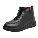 Damen Gefütterte Stiefelette mit modischer Schnürung und rutschfester Sohle