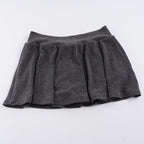 Damen Plissierter Minirock aus weichem Baumwollmix mit elastischem Bund R&B
