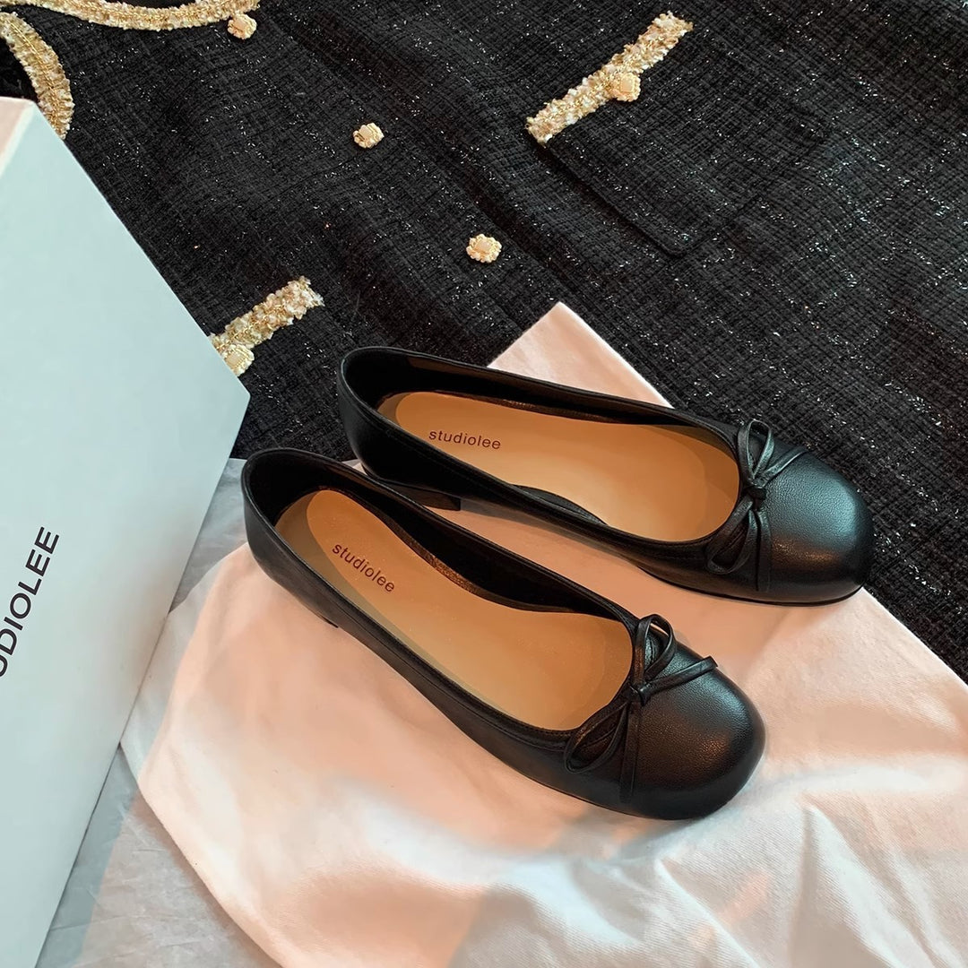 Damen Ballerina-Schuhe mit charmantem Schleifendetail und weich gepolsterter Innensohle R&B