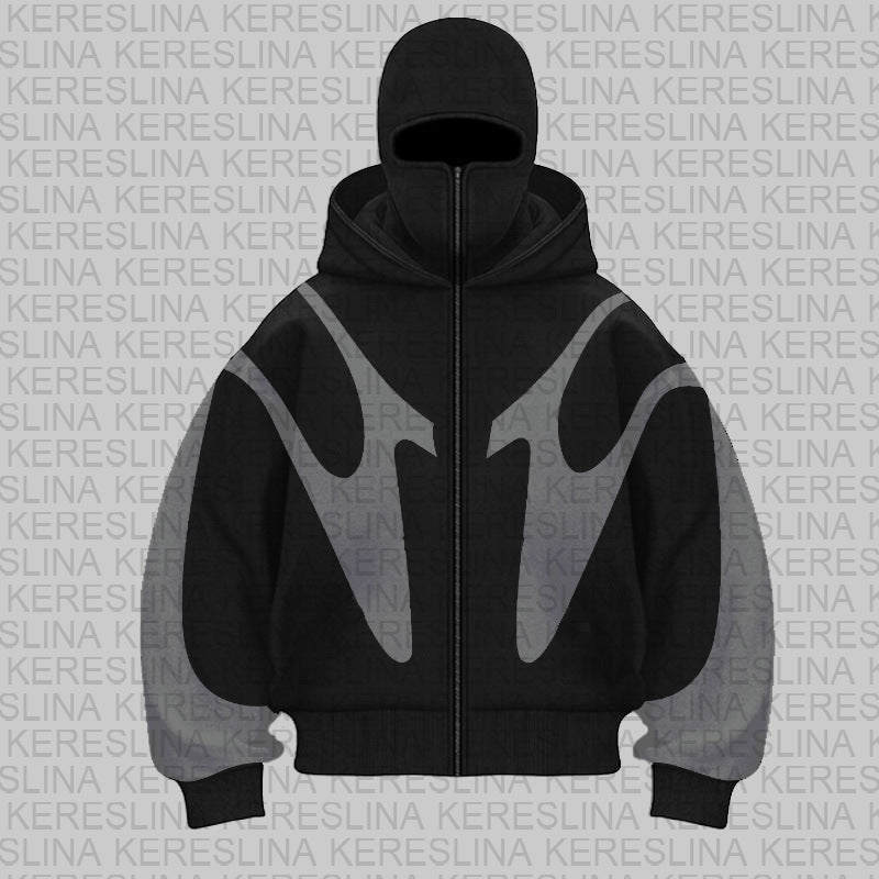 Damen trendige oversized Kapuzenjacke R&B