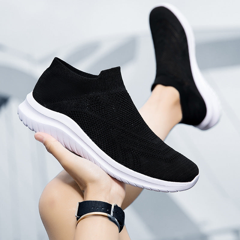 Damen Sportliche Stricksneaker mit sockenähnlicher Passform