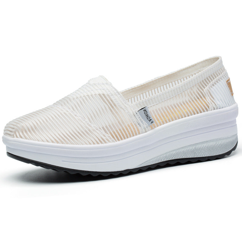 Damen Komfortable Slip-On Sneakers mit atmungsaktiver Oberflächenstruktur R&B