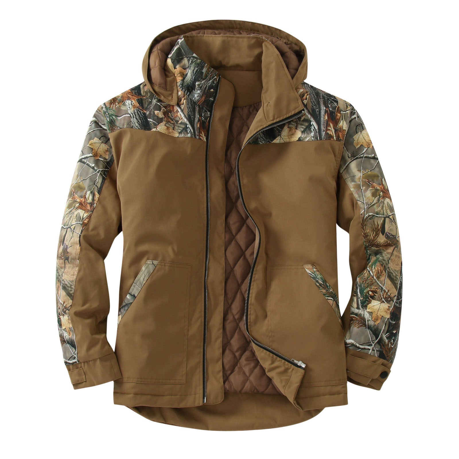 Damen wetterfeste Outdoorjacke mit vielseitigem Camouflage-Design R&B
