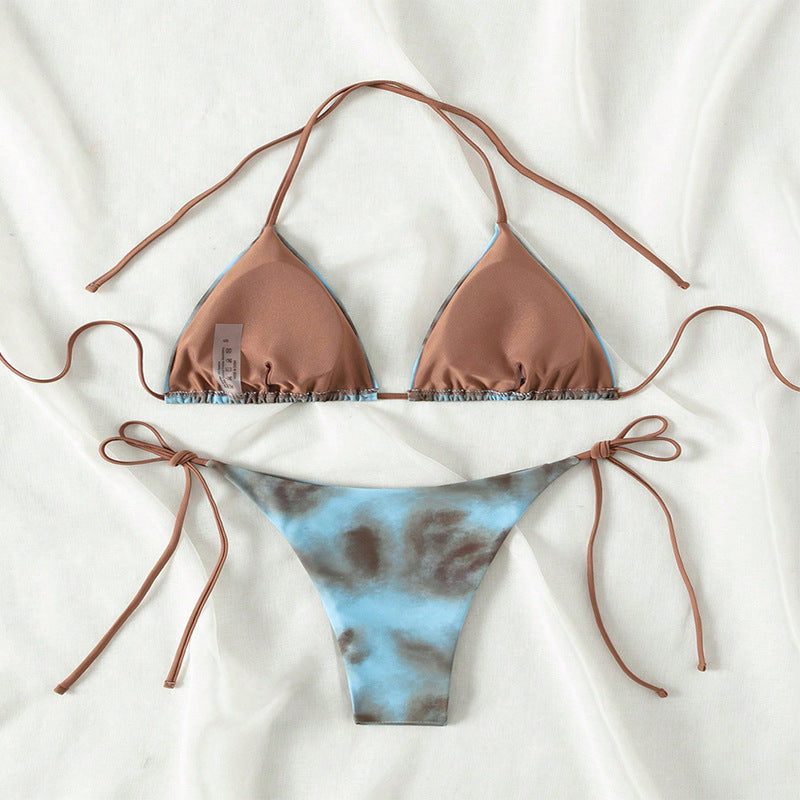Damen Triangel-Bikini mit verstellbaren Trägern R&B
