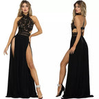 Damen Elegantes Hochgeschlossenes Abendkleid