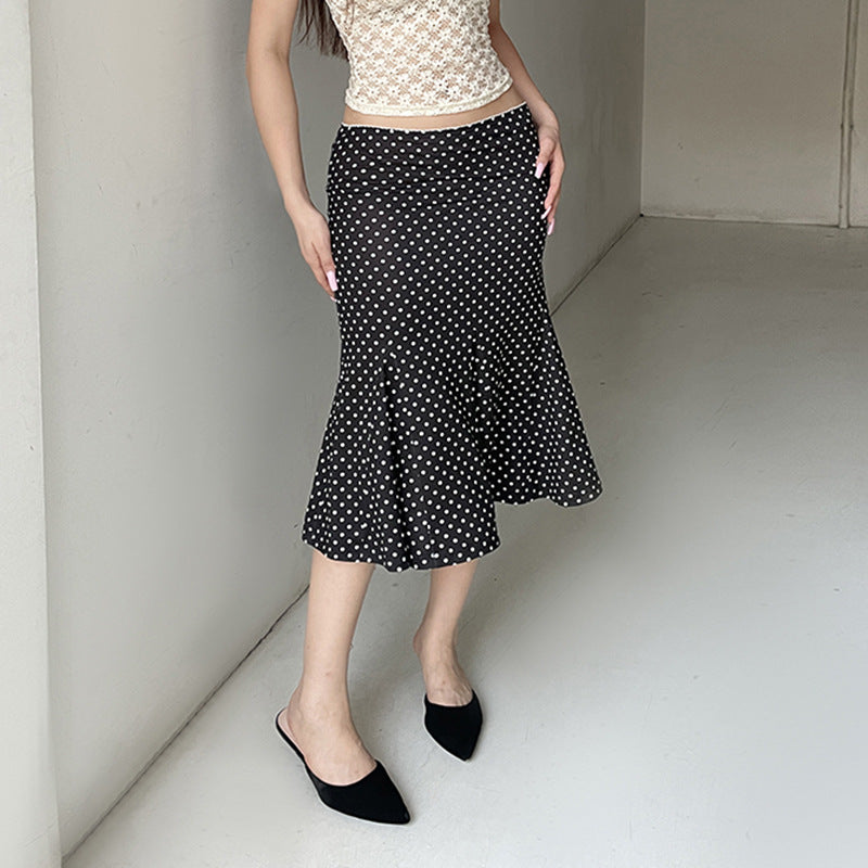 Damen Midi-Rock mit sanft fallendem Saum und elastischem Bund R&B
