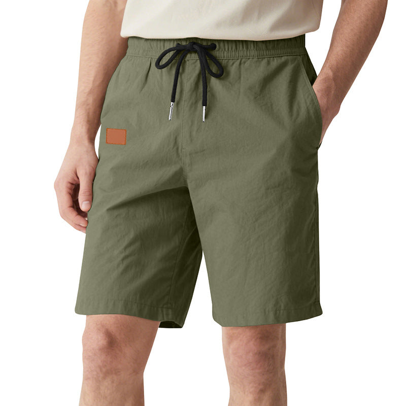 Herren nan schnelltrocknende Badeshorts im Bermuda-Schnitt mit elastischem Bund und Kordelzug R&B