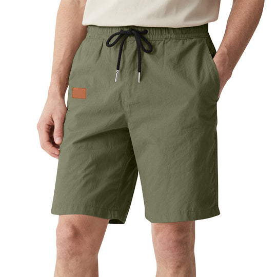 Herren nan schnelltrocknende Badeshorts im Bermuda-Schnitt mit elastischem Bund und Kordelzug R&B