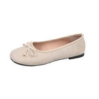 Damen Ballerinas mit feiner Schleifenapplikation R&B