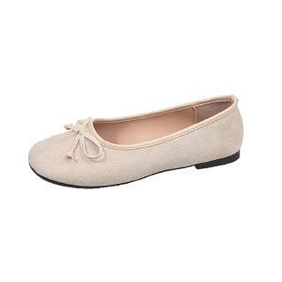 Damen Ballerinas mit feiner Schleifenapplikation R&B