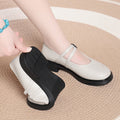 Damen Komfortable Ballerinas mit verstellbarem Riemen