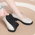 Damen Komfortable Ballerinas mit verstellbarem Riemen