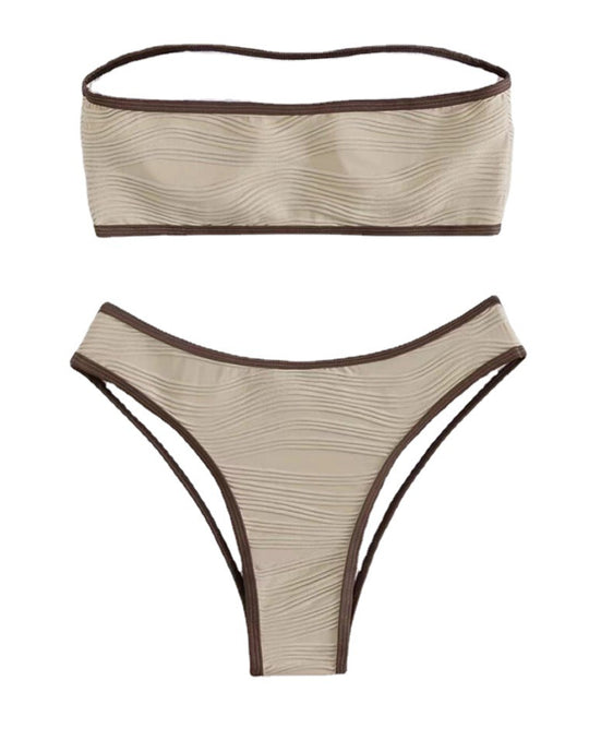 Damen Bandeau Bikini mit bequemer Passform R&B