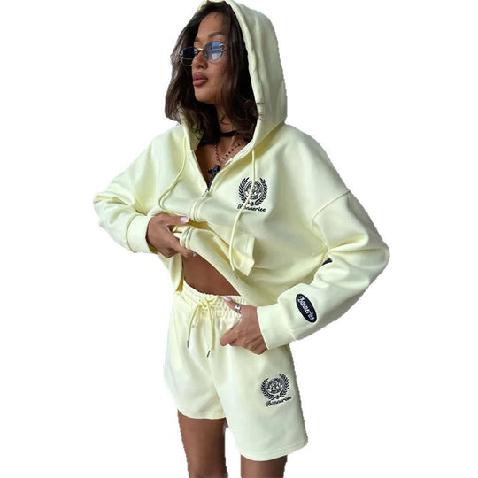Damen Freizeit-Overall mit Kapuze R&B