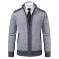 Herren Strickjacke mit modernem Zipper und hochwertiger Struktur
