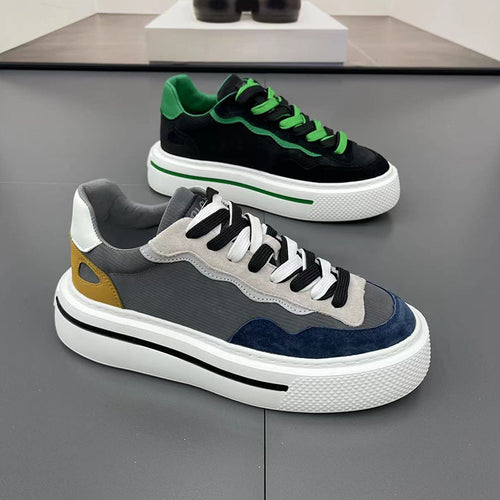 Damen Modische Sneakers mit hoher Plateausohle und atmungsaktiver Struktur R&B