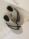 Damen Elegante und bequeme Zehentrenner mit weichem Fußbett R&B