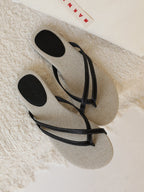 Damen Elegante und bequeme Zehentrenner mit weichem Fußbett R&B