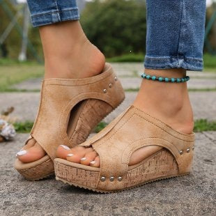Damen Elegante und bequeme Wedge-Sandalen R&B