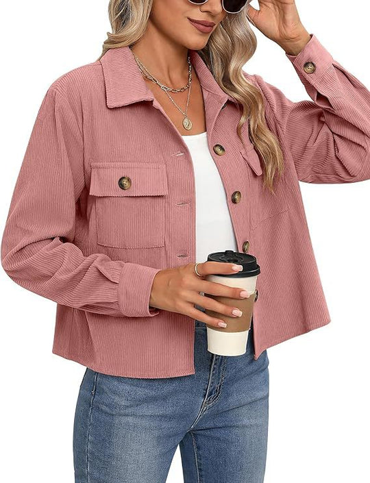 Damen lässige Overshirt-Jacke R&B